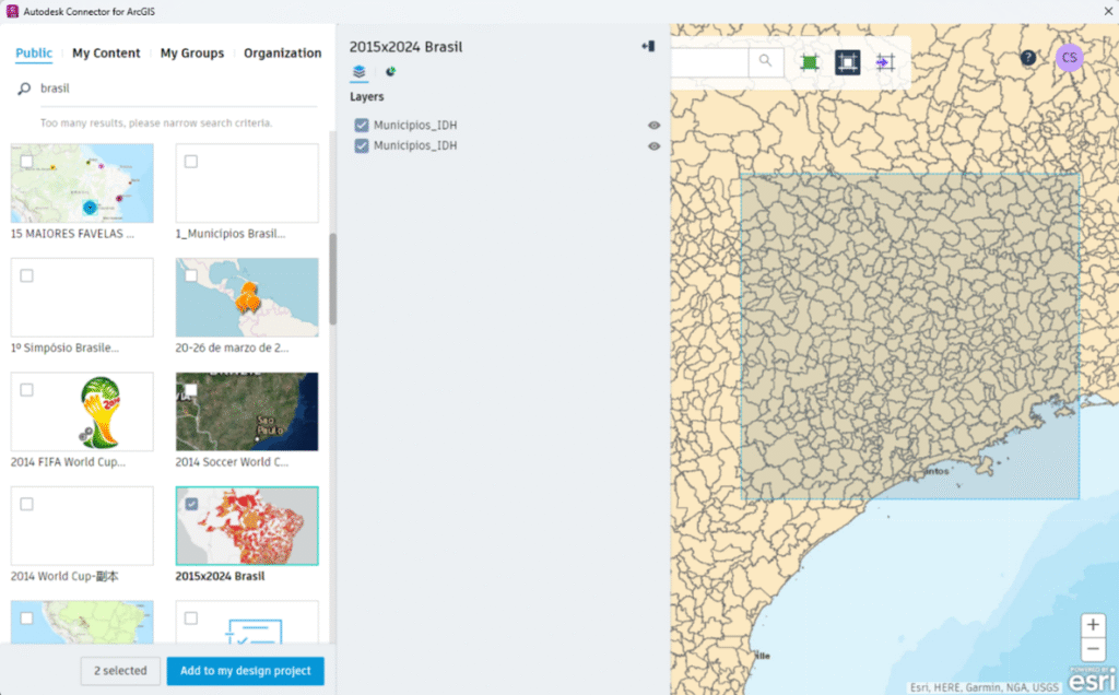 Autodesk Connector for ArcGIS