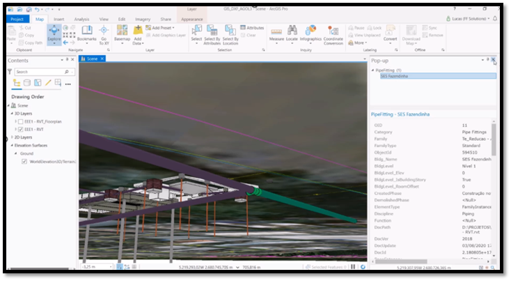 Modelo 3D geoespacializado e com metadados qualificados.