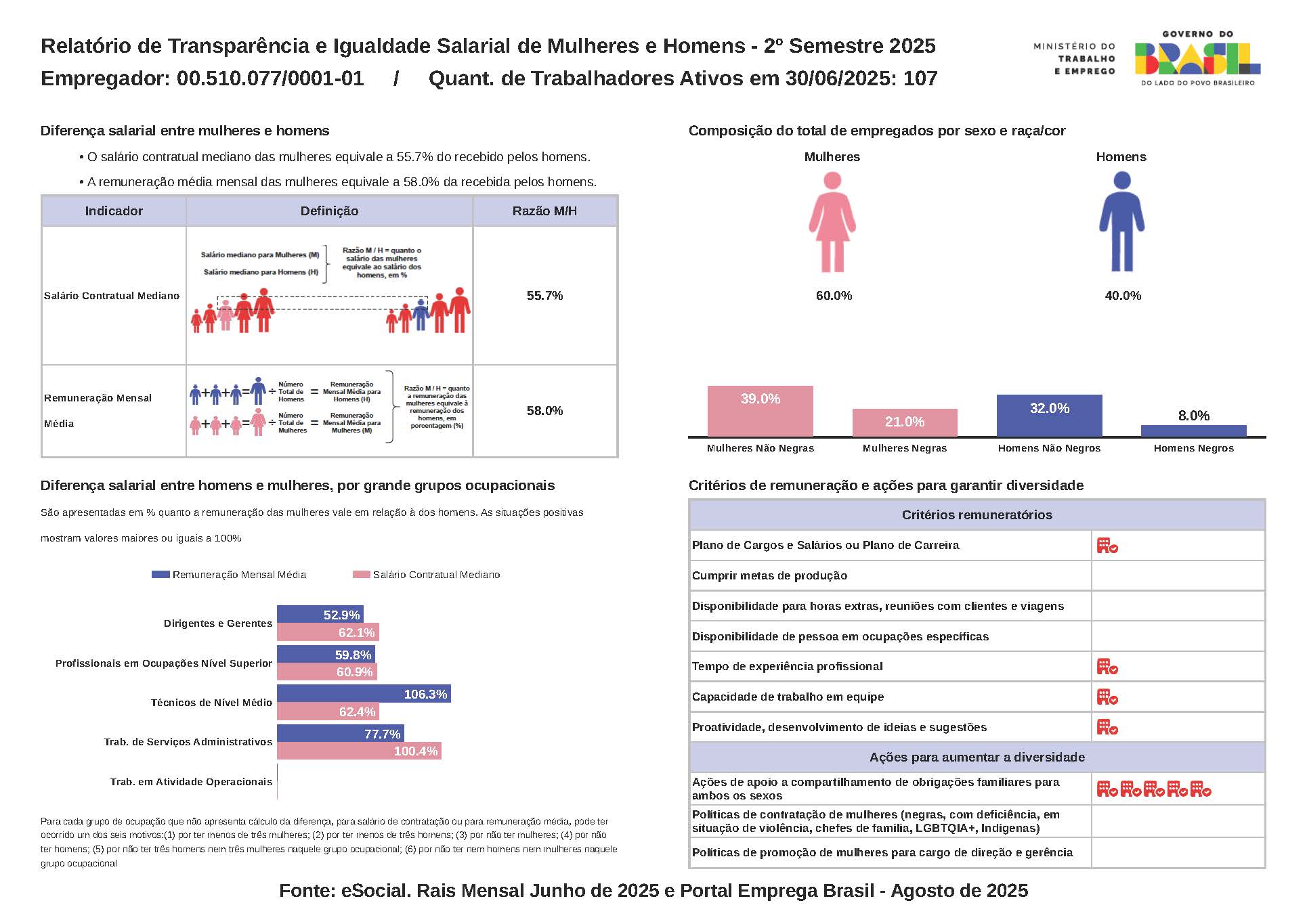 relatório transparencia e igualdade